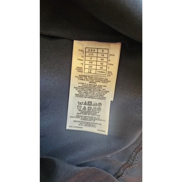 Brooks Brothers Sleeveless Sash Tie Navy Blue Blouse, New, Sz 8 - Picture 4 of 9